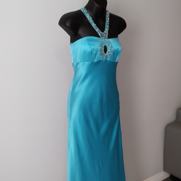 DAVE & JOHNNY -Silk Formal Gown - Picture 9 of 14